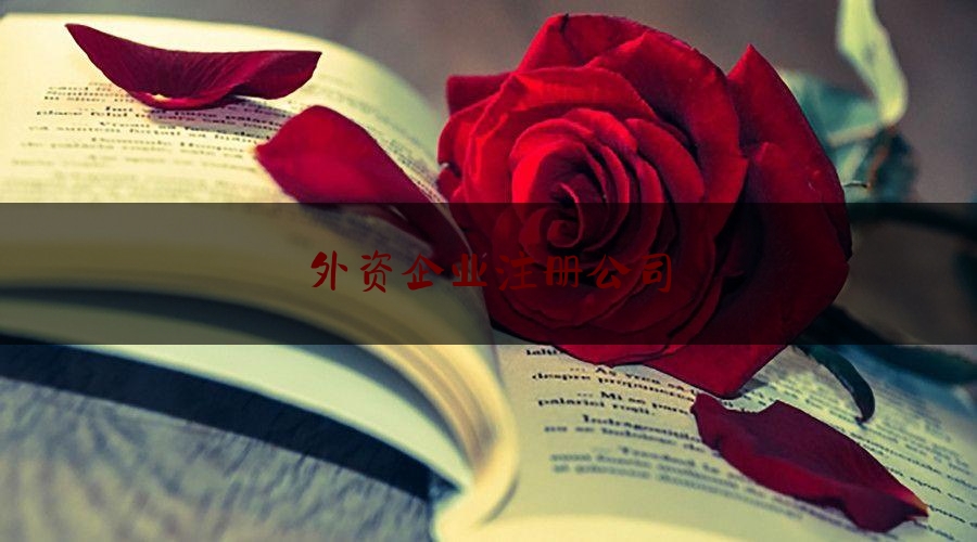 分享科普资讯:外资企业注册公司,外商合资公司